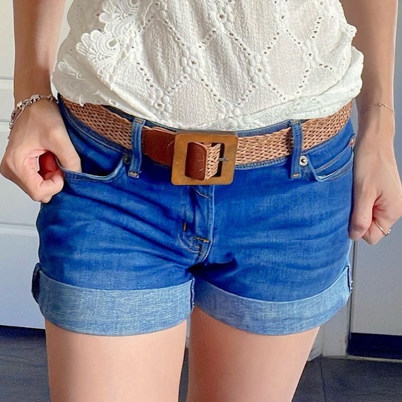 BellanBlue Accessories - Handmade Square Buckle Woven Minimalist Belt